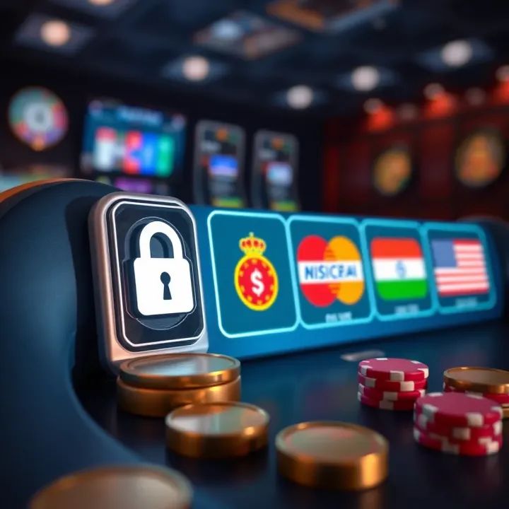 Secure digital payment icons along with bonus offer symbols representing safe transactions and rewards