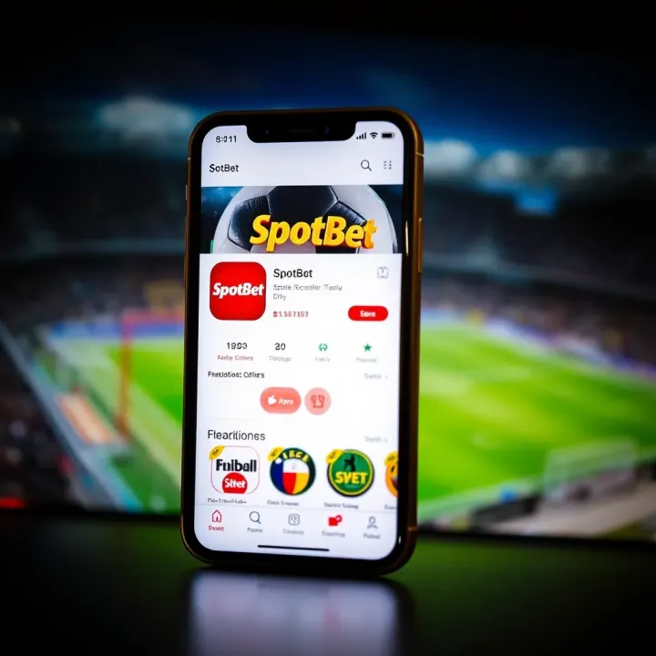 iPhone displaying SpotBet app page on Apple App Store