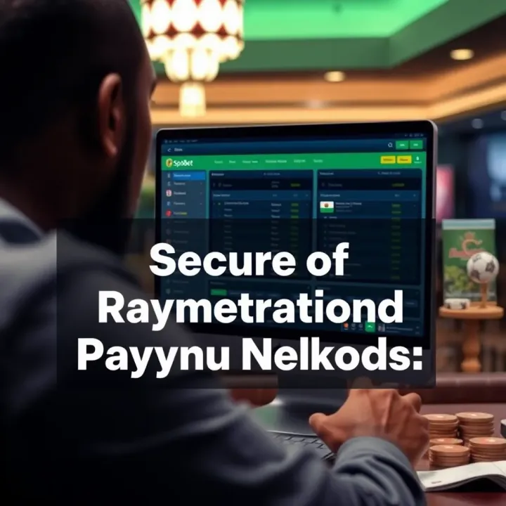 Graphic illustrating secure online registration and payment methods for Nigerian players