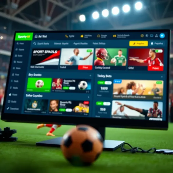Screenshot of Sporty Bet online platform showing diverse sports betting options available to Nigerian users