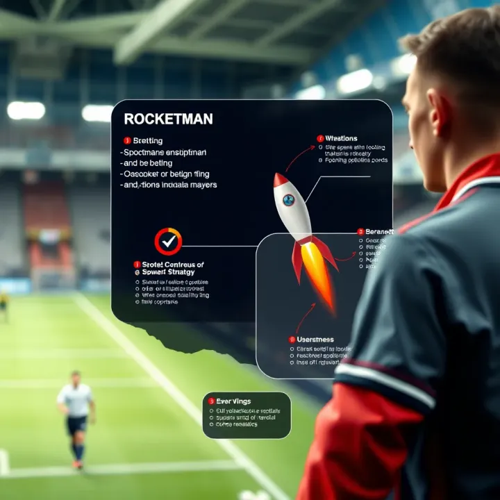 Diagram illustrating the SpotBet Rocketman strategy with highlighted betting options and outcomes